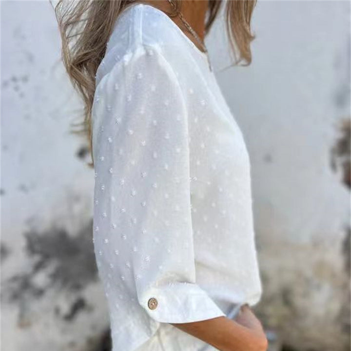 Avenna – Rundhals-Jacquard-Top