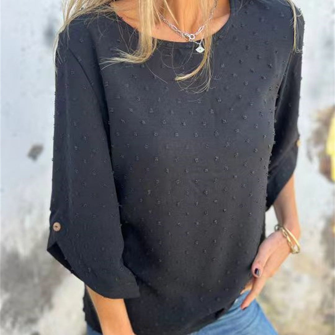 Avenna – Rundhals-Jacquard-Top