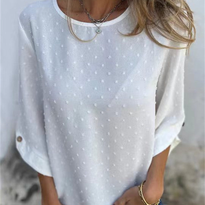 Avenna – Rundhals-Jacquard-Top