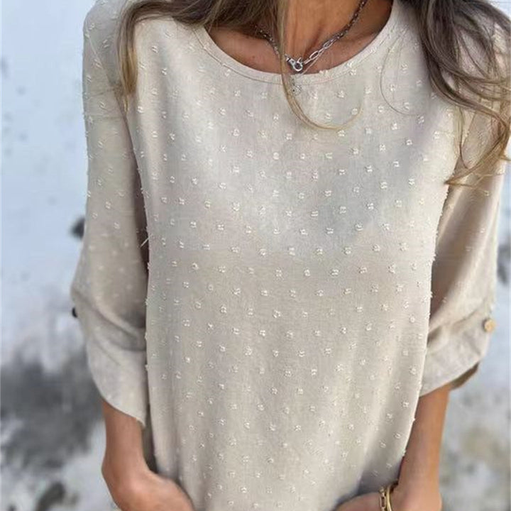 Avenna – Rundhals-Jacquard-Top