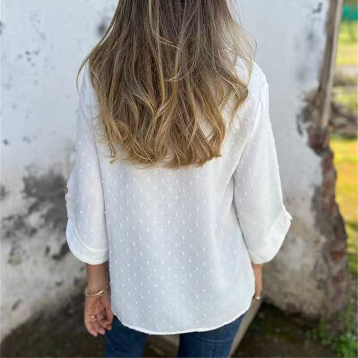 Avenna – Rundhals-Jacquard-Top