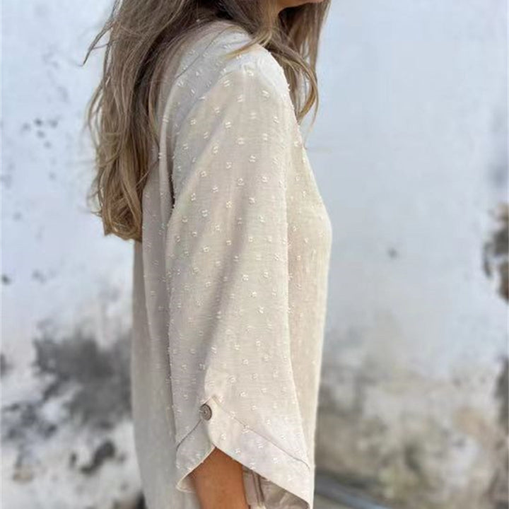 Avenna – Rundhals-Jacquard-Top