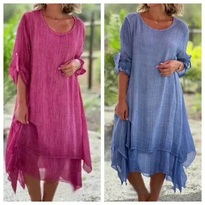 Nalori – Rundhals-Baumwollkleid