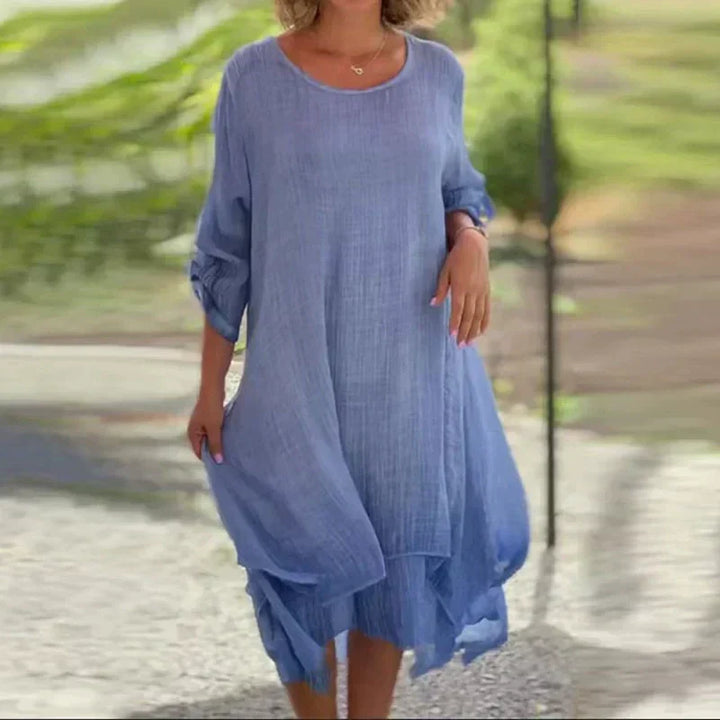 Nalori – Rundhals-Baumwollkleid
