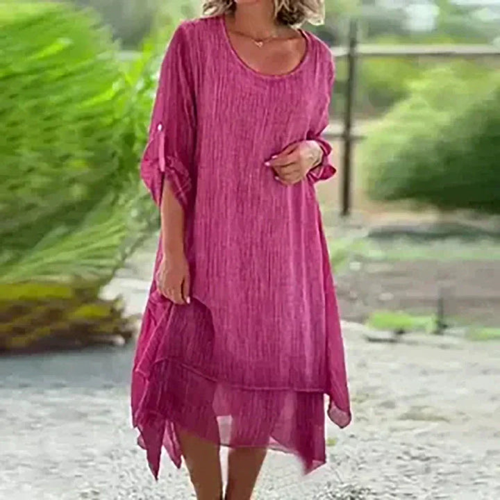 Nalori – Rundhals-Baumwollkleid