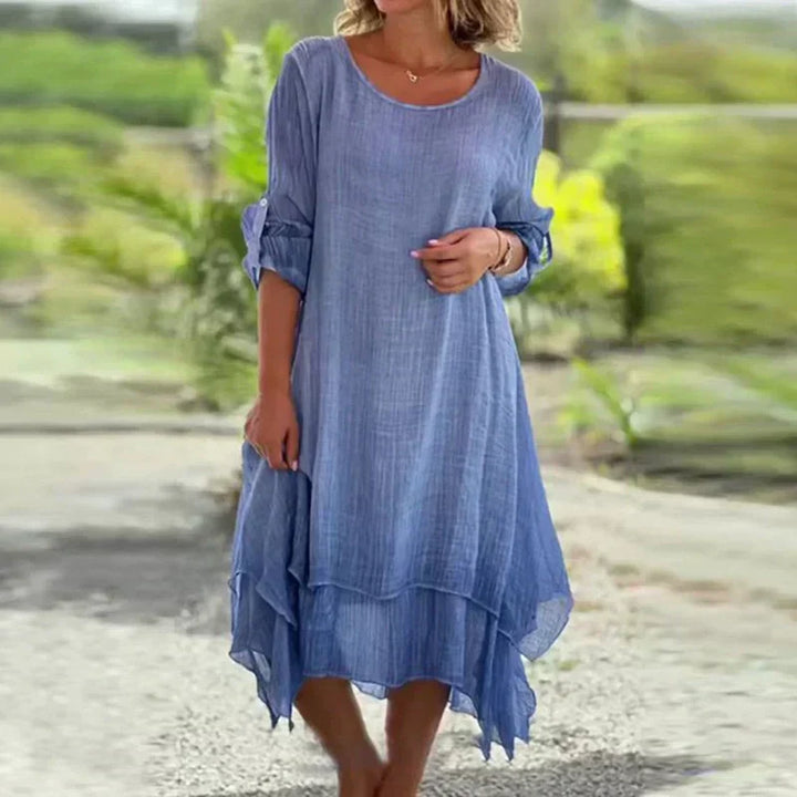 Nalori – Rundhals-Baumwollkleid