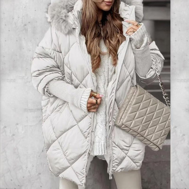 Erelia – Gepolsterter Parka mit Strickärmeln