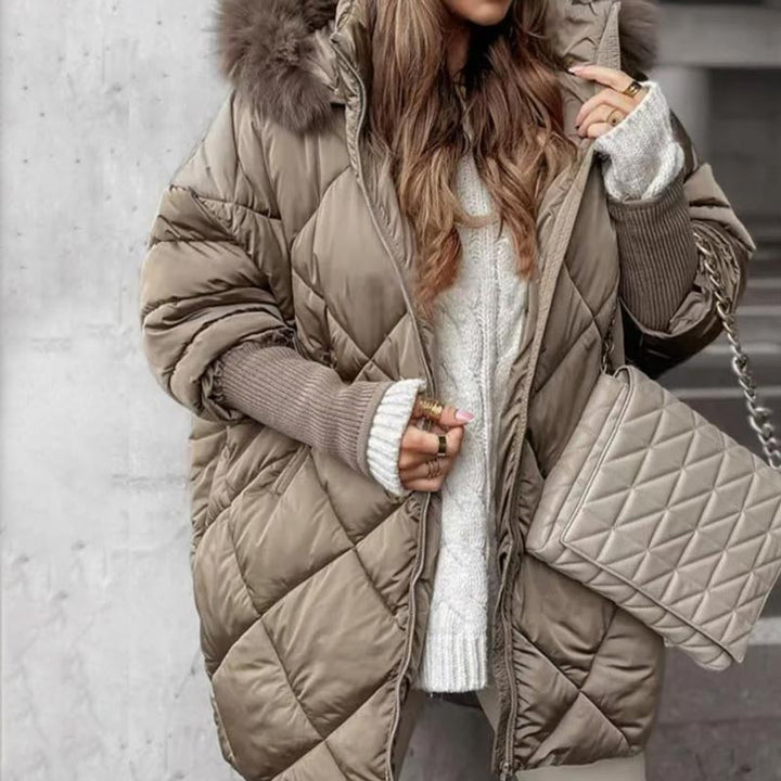Erelia – Gepolsterter Parka mit Strickärmeln