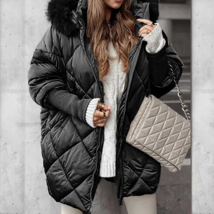 Erelia – Gepolsterter Parka mit Strickärmeln