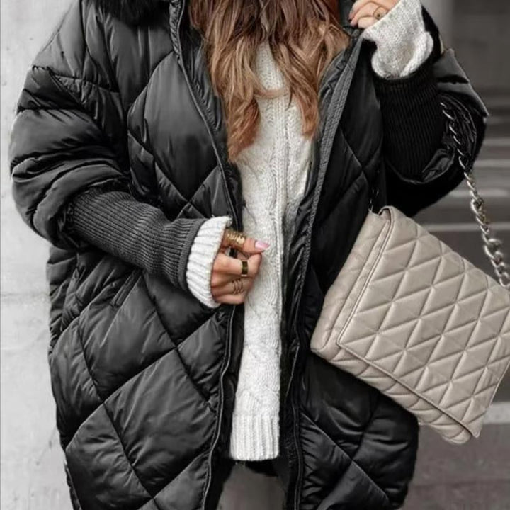 Erelia – Gepolsterter Parka mit Strickärmeln