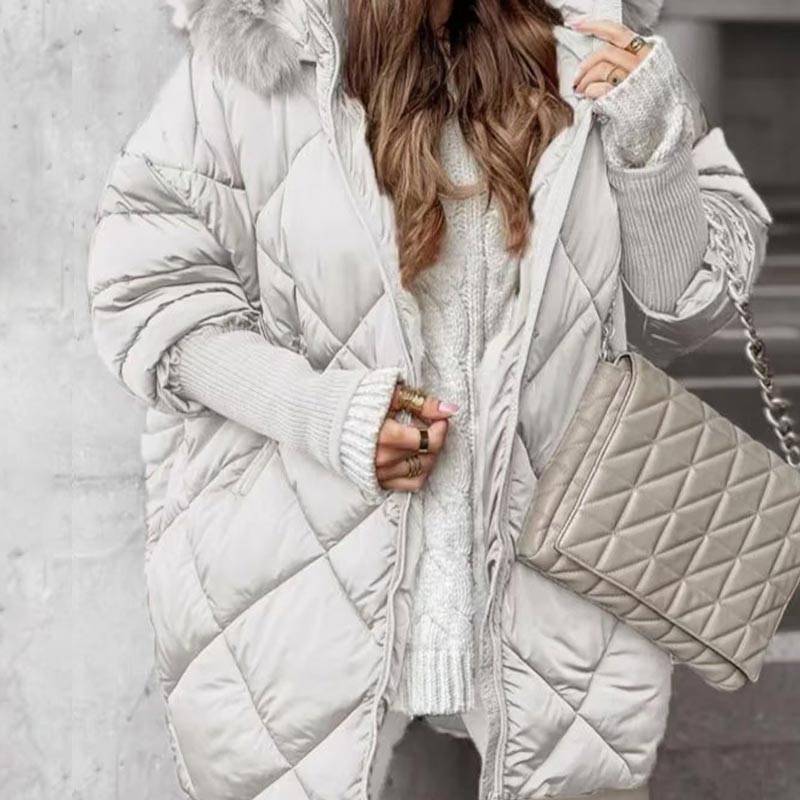 Erelia – Gepolsterter Parka mit Strickärmeln