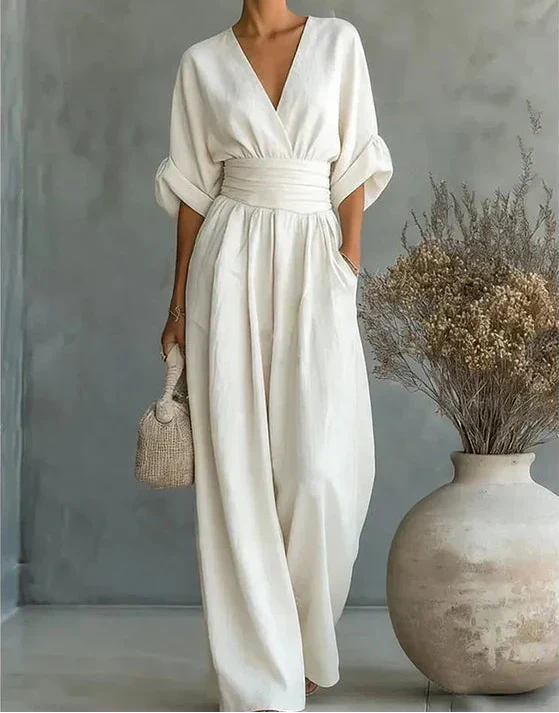 Mireva – Weit geschnittener, gewebter Jumpsuit