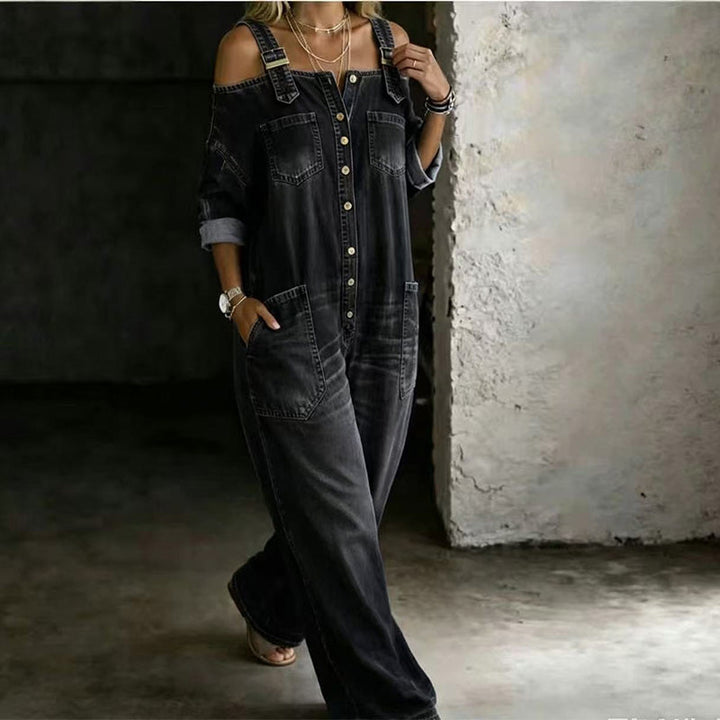 Elyra – weit geschnittener gewebter Jumpsuit