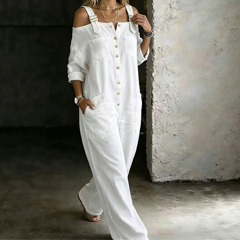 Elyra – weit geschnittener gewebter Jumpsuit