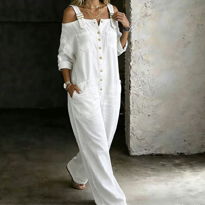Elyra – weit geschnittener gewebter Jumpsuit