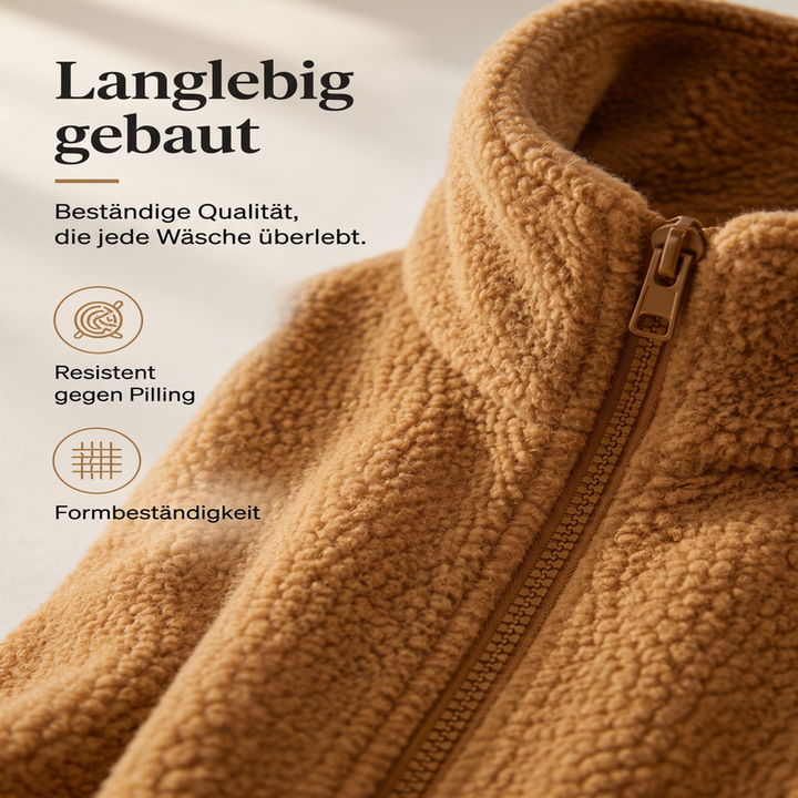 Rylena – Stehkragen-Sherpa-Fleece-Jacke