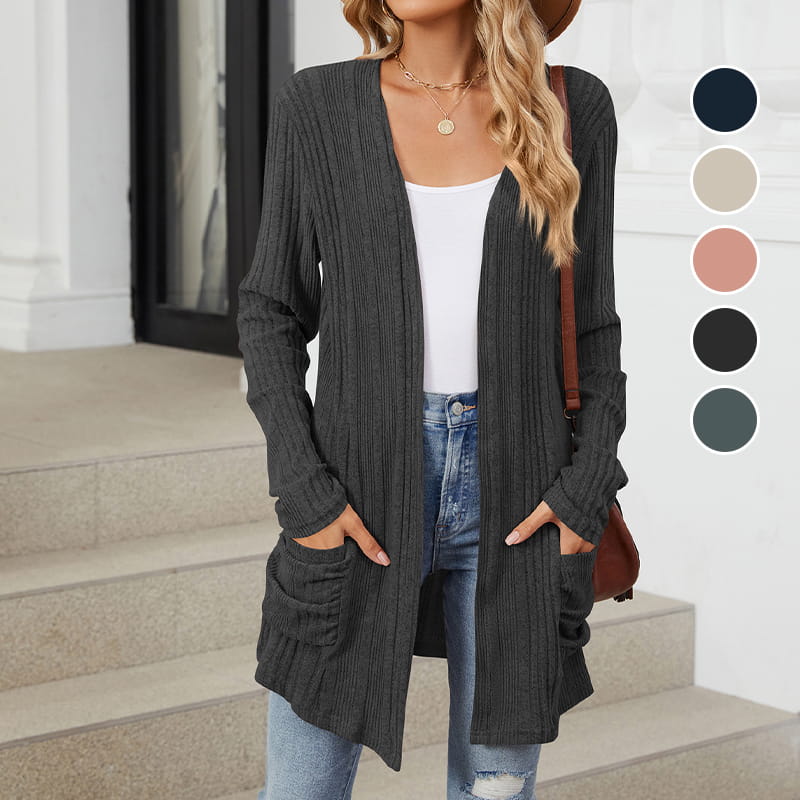 Virela – offene Strickjacke