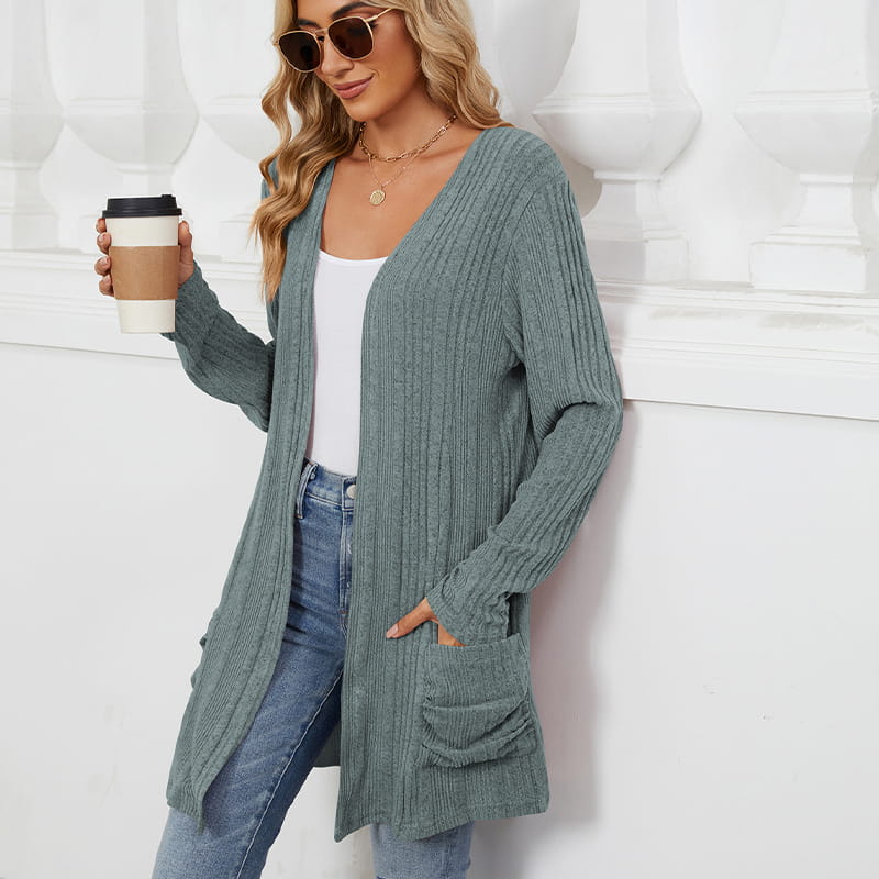 Virela – offene Strickjacke