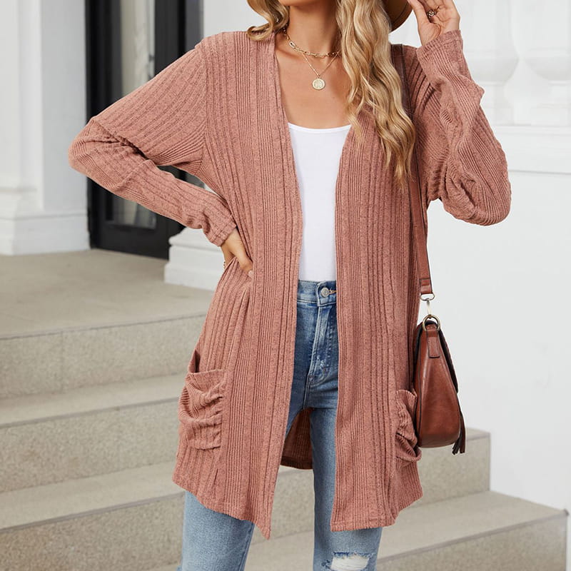 Virela – offene Strickjacke