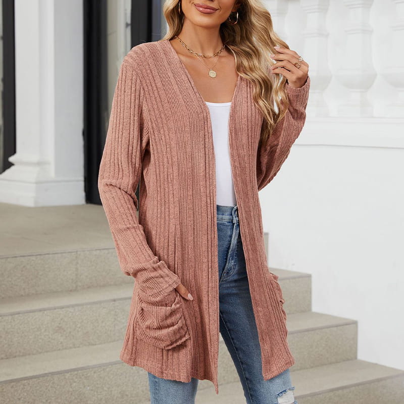Virela – offene Strickjacke