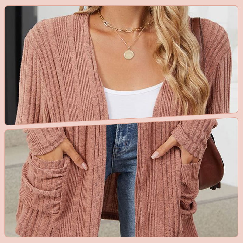 Virela – offene Strickjacke