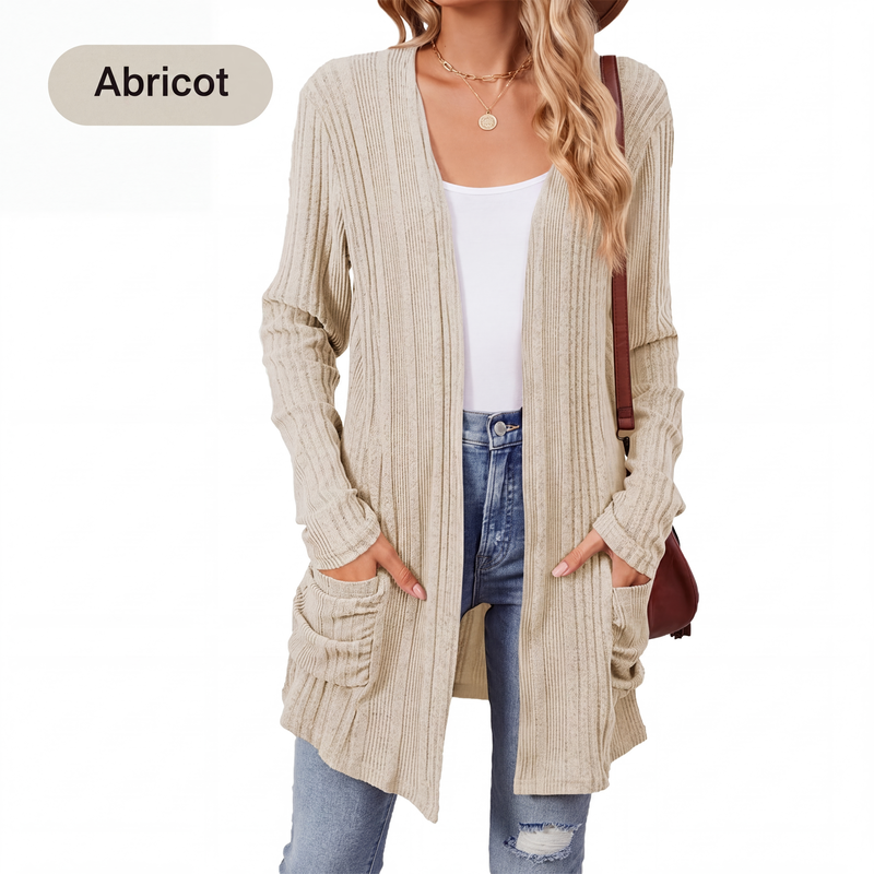 Virela – offene Strickjacke