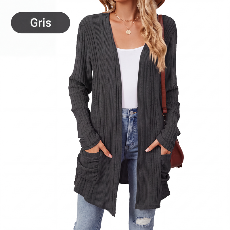 Virela – offene Strickjacke