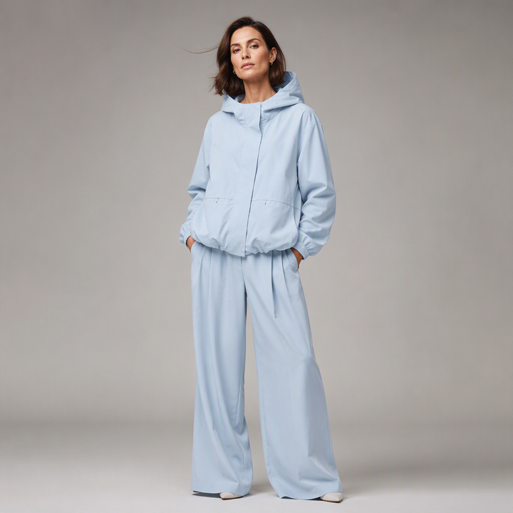 Linara – wasserabweisende Windjacke mit gepufftem Saum