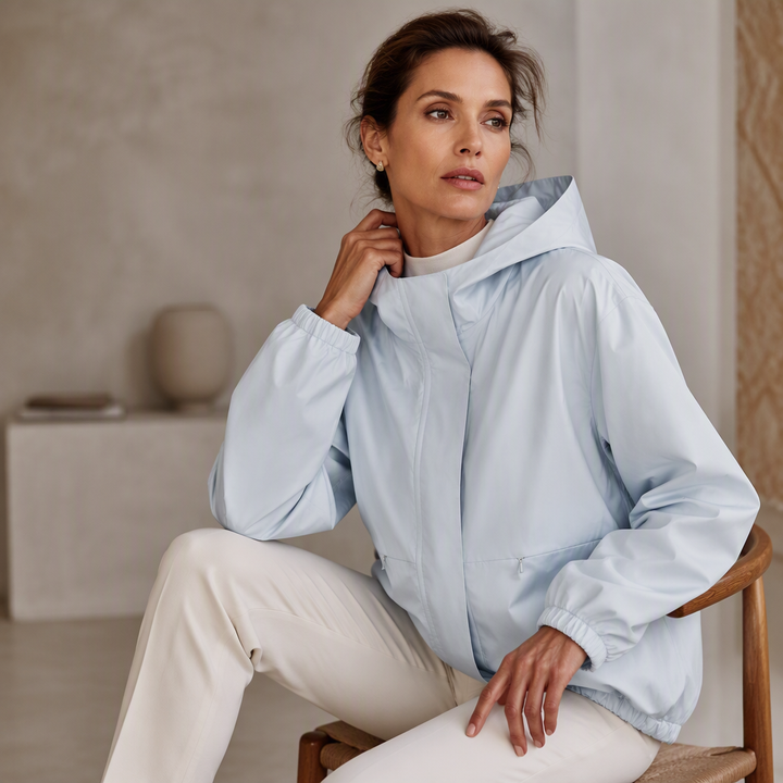 Linara – wasserabweisende Windjacke mit gepufftem Saum