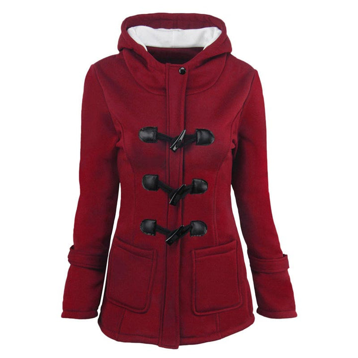 Veluna – Doppelverschluss-Jacke aus Baumwollmischung