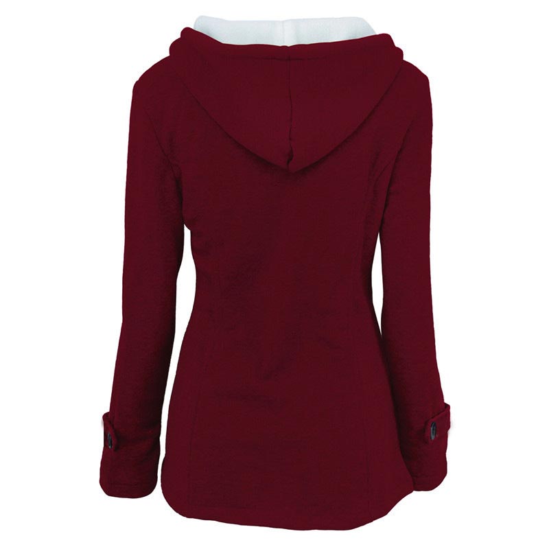 Veluna – Doppelverschluss-Jacke aus Baumwollmischung
