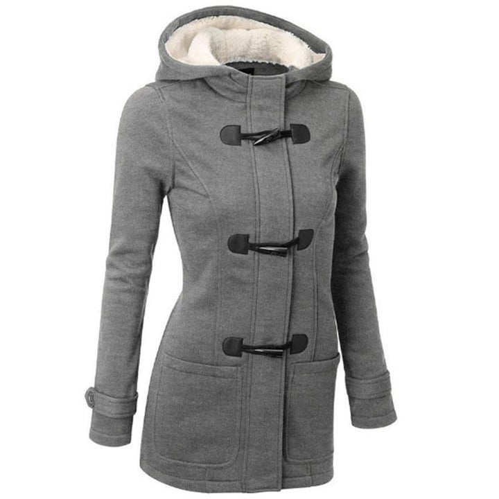 Veluna – Doppelverschluss-Jacke aus Baumwollmischung
