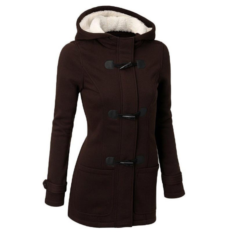 Veluna – Doppelverschluss-Jacke aus Baumwollmischung