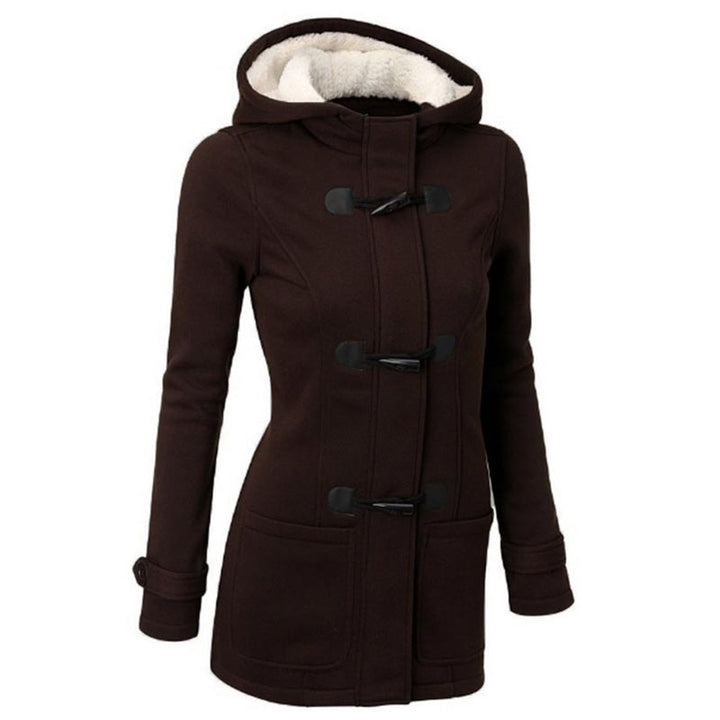 Veluna – Doppelverschluss-Jacke aus Baumwollmischung