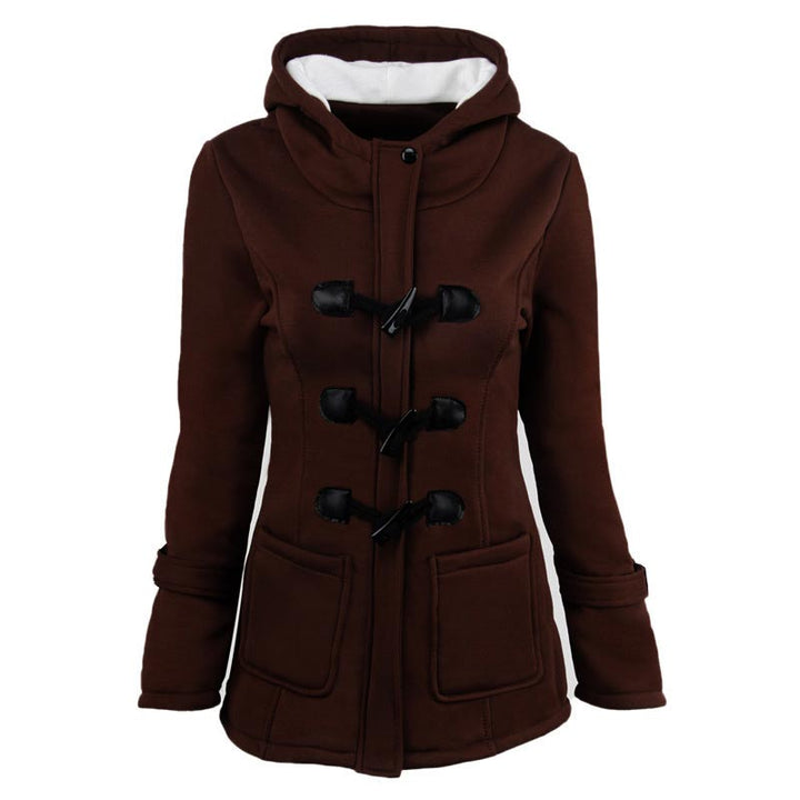 Veluna – Doppelverschluss-Jacke aus Baumwollmischung