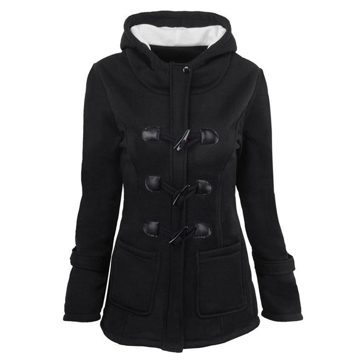 Veluna – Doppelverschluss-Jacke aus Baumwollmischung