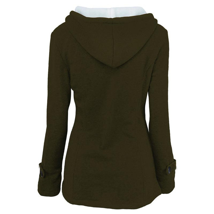 Veluna – Doppelverschluss-Jacke aus Baumwollmischung