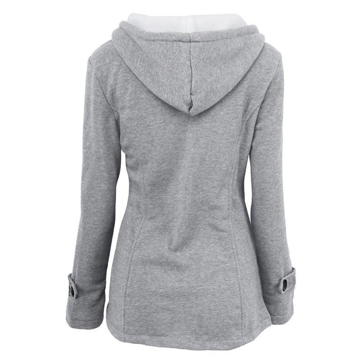 Veluna – Doppelverschluss-Jacke aus Baumwollmischung