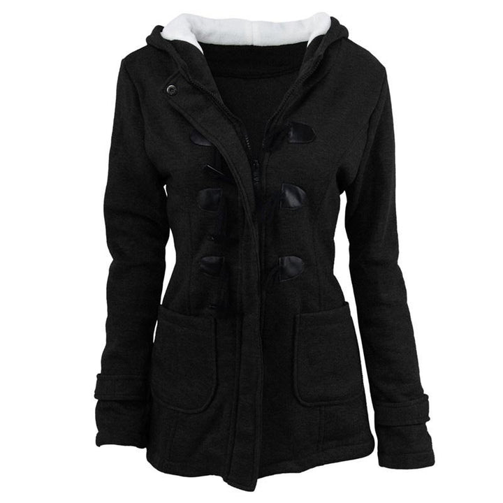 Veluna – Doppelverschluss-Jacke aus Baumwollmischung