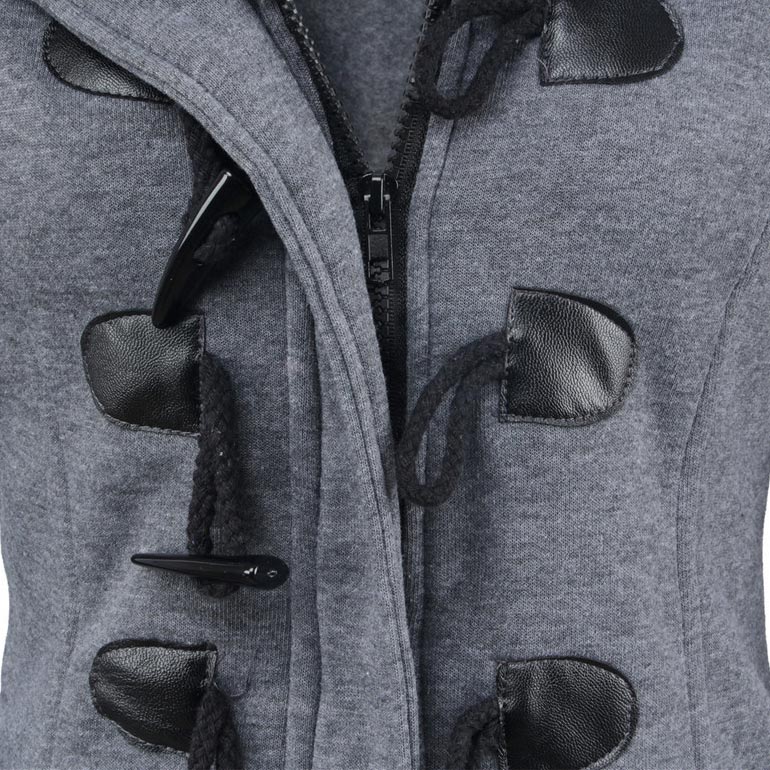 Veluna – Doppelverschluss-Jacke aus Baumwollmischung
