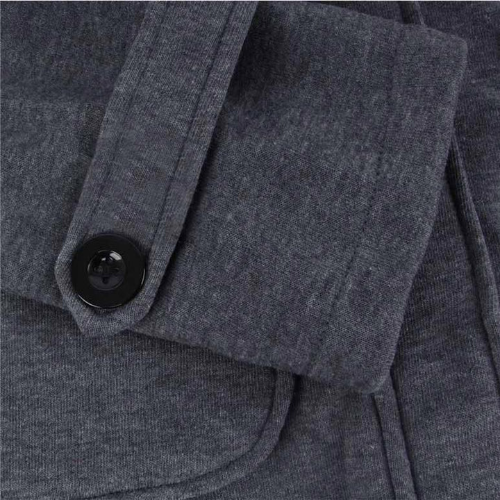 Veluna – Doppelverschluss-Jacke aus Baumwollmischung